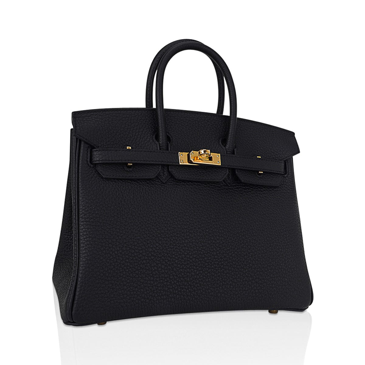 Birkin 25 Bag Black Togo Leather with Gold Hardware