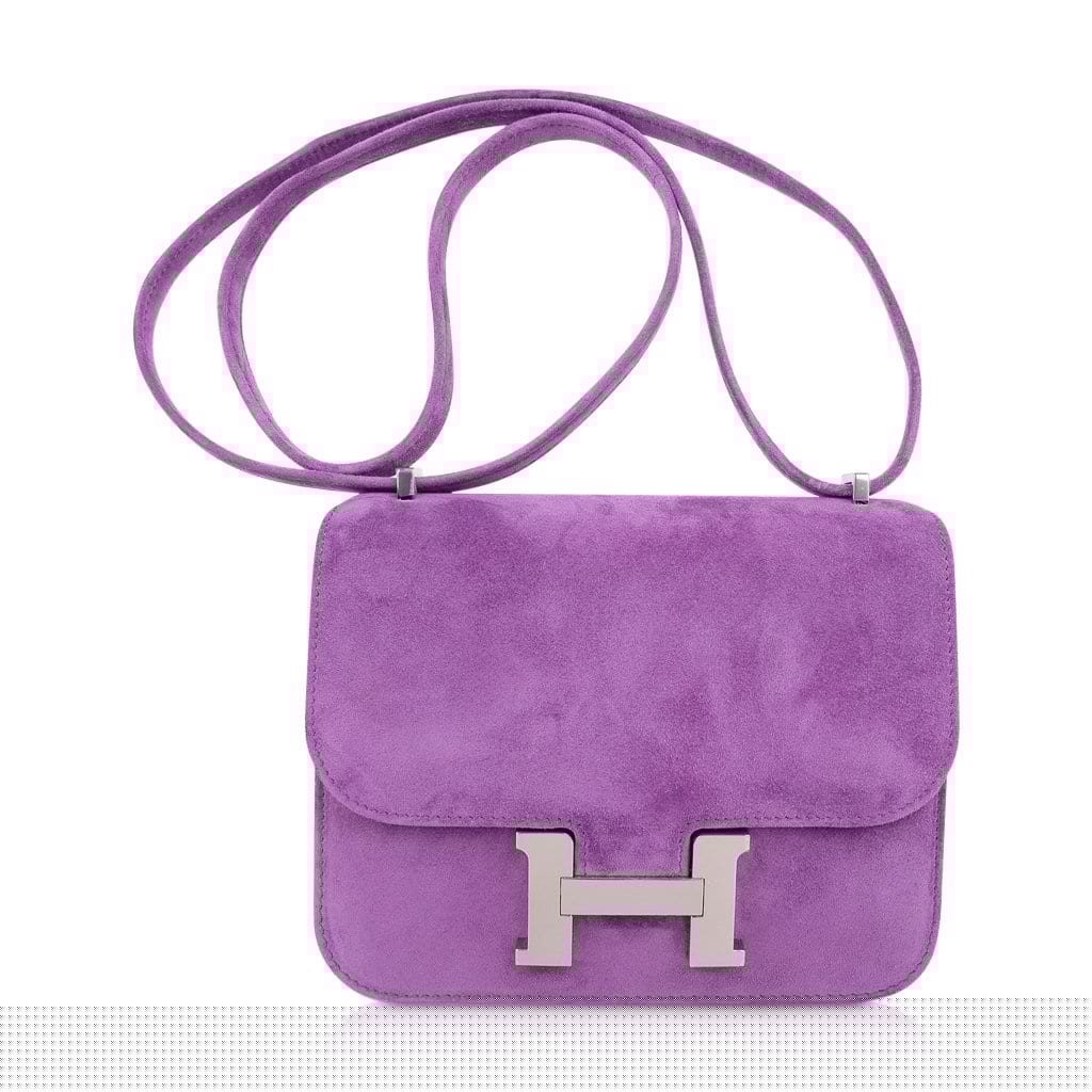 Constance Doblis Violet Clair 18 Limited Edition Bag  Palladium