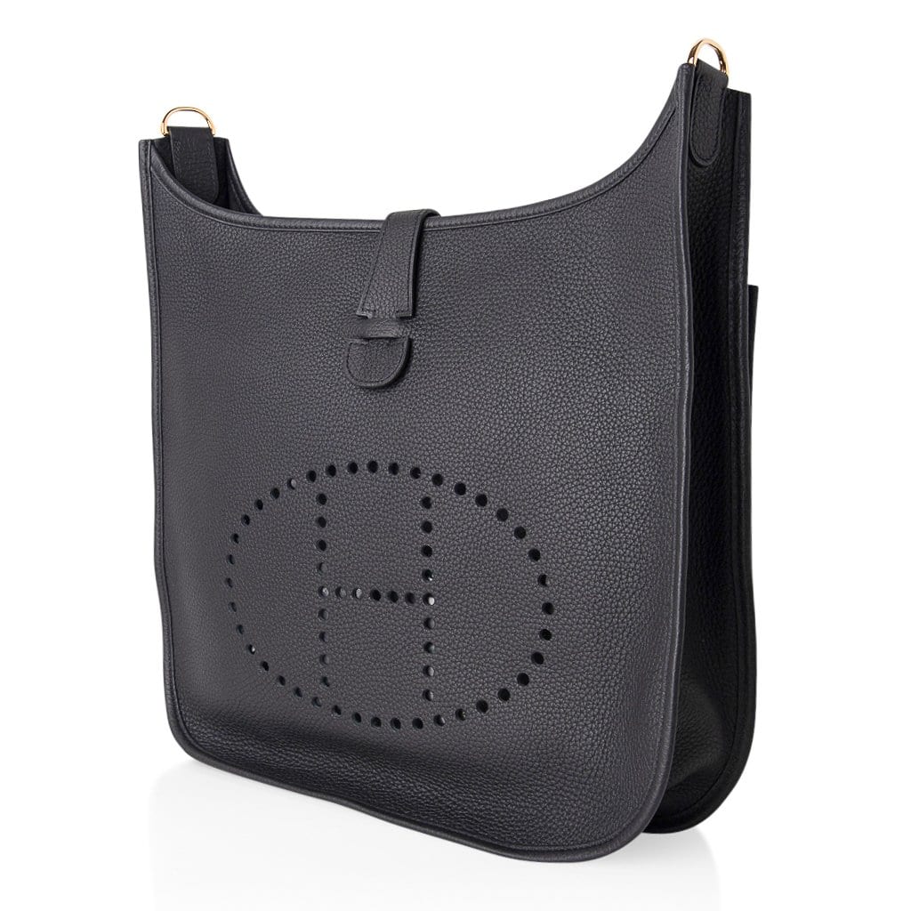 Bag Evelyne GM Black Clemence Gold Hardware