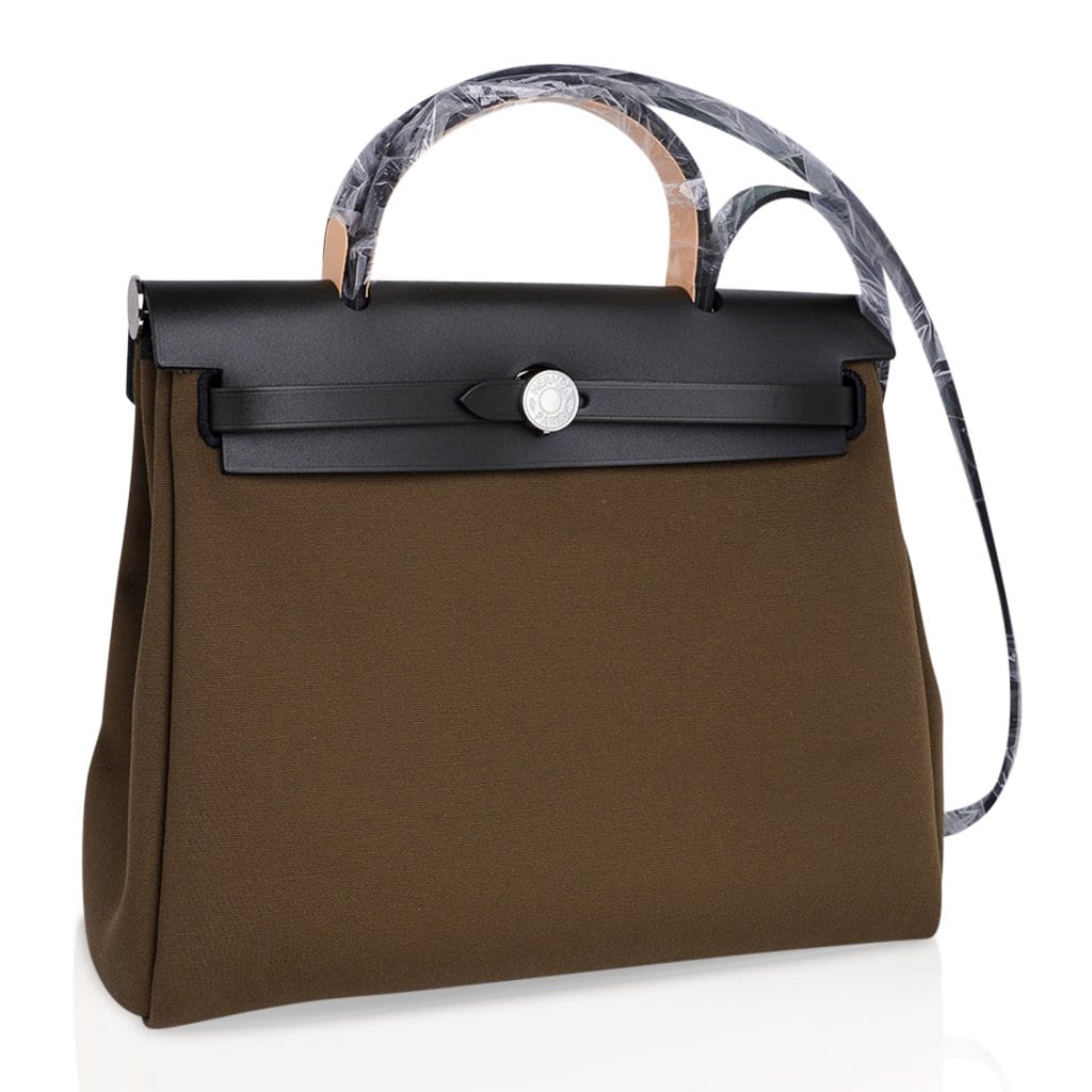 Herbag Zip Toile Officier PM 31 Vert Olive/Khaki Vache Hunter Leather