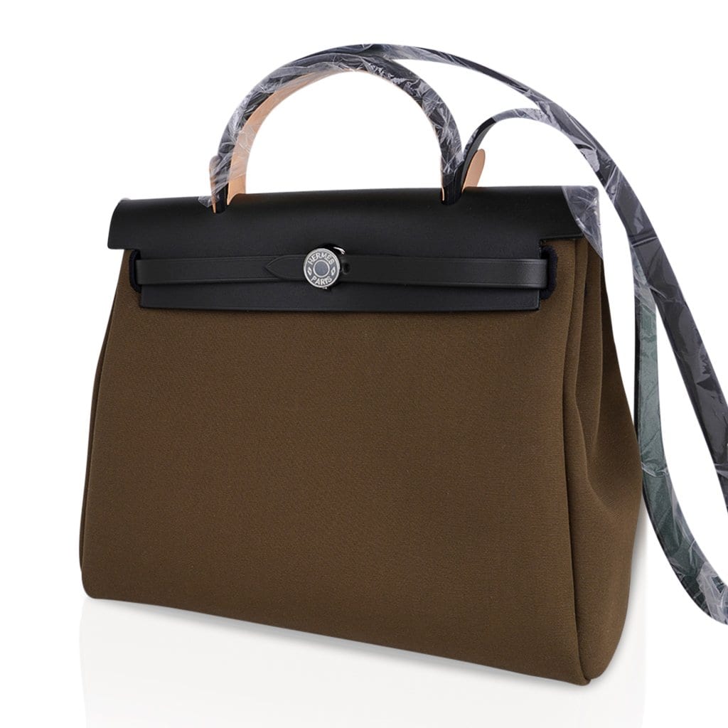 Herbag Zip Toile Officier PM 31 Vert Olive/Khaki Vache Hunter Leather