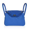 Lindy 26 Bag Blue Hydra Evercolor Leather with Palladium Hardware