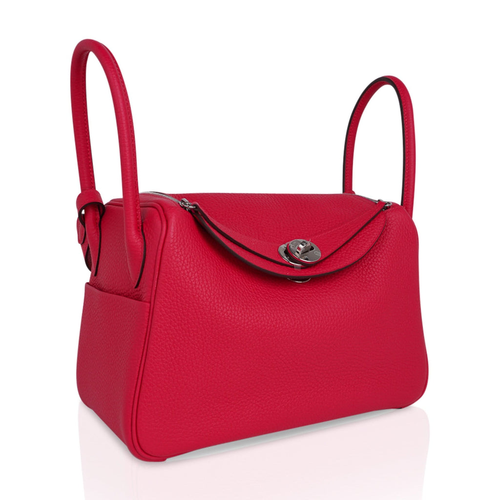 Lindy 26 Bag Rose Extreme Clemence Leather with Palladium Hardware