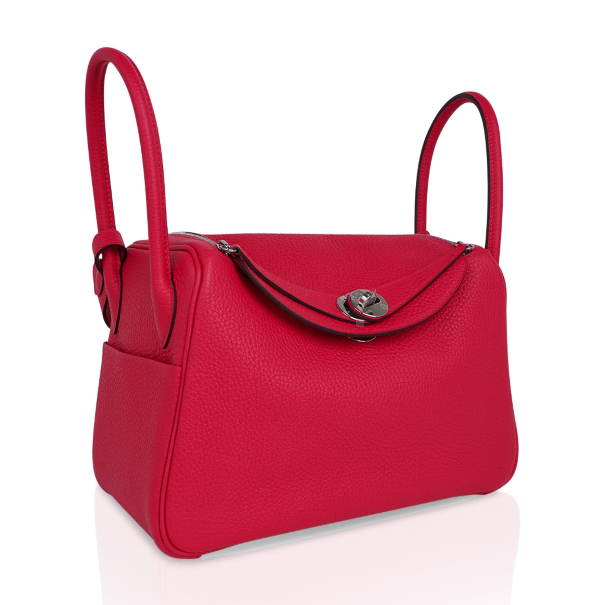 Lindy 26 Bag Rose Extreme Clemence Leather with Palladium Hardware