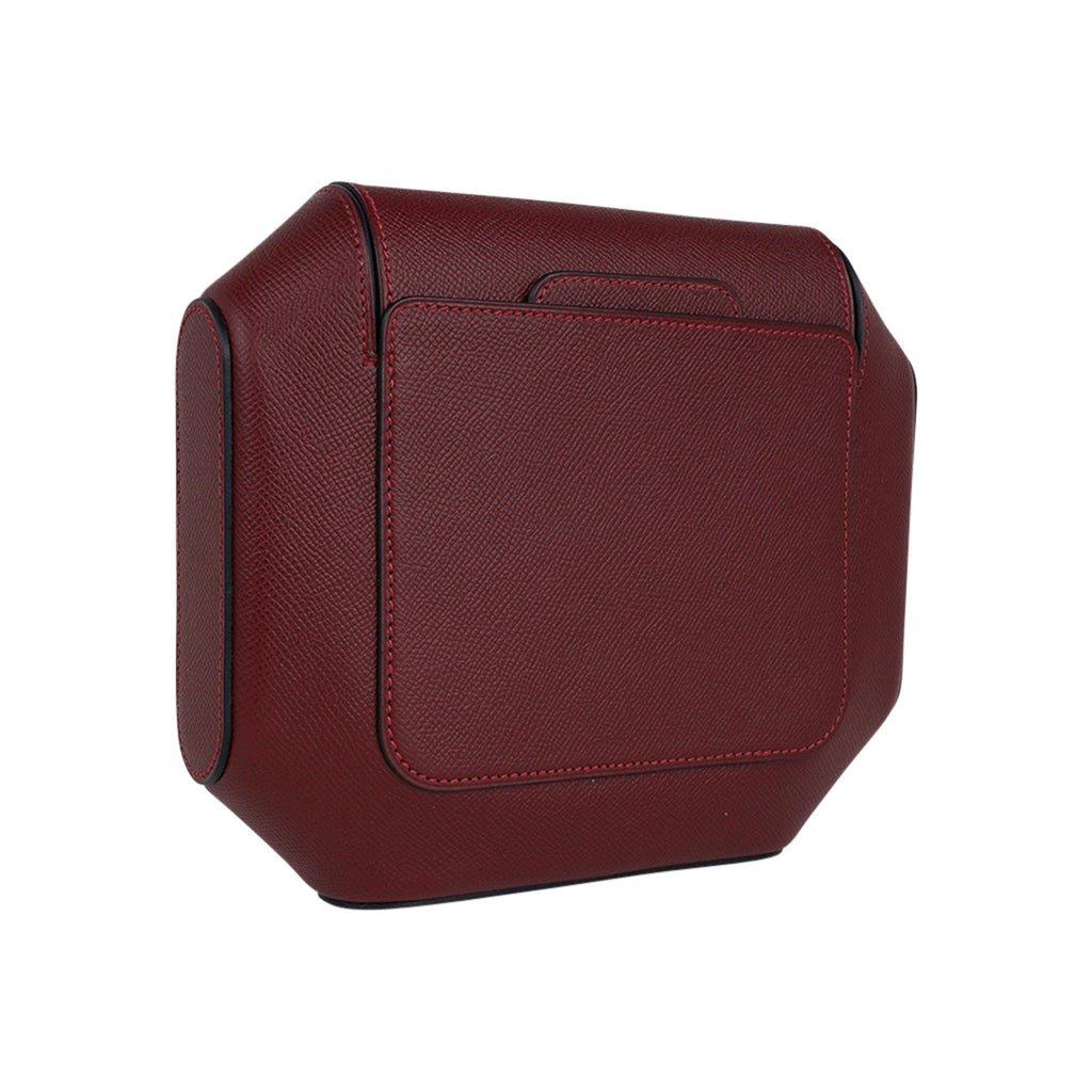 Limited Edition Octogone Pochette Clutch Bag Rouge H Epsom Leather