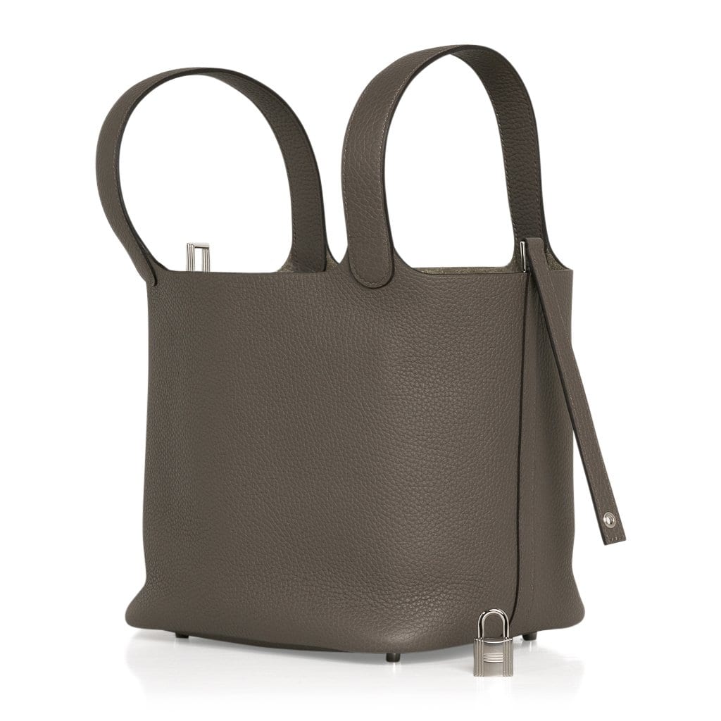 Picotin Lock 22 Bag MM Etain Palladium Hardware