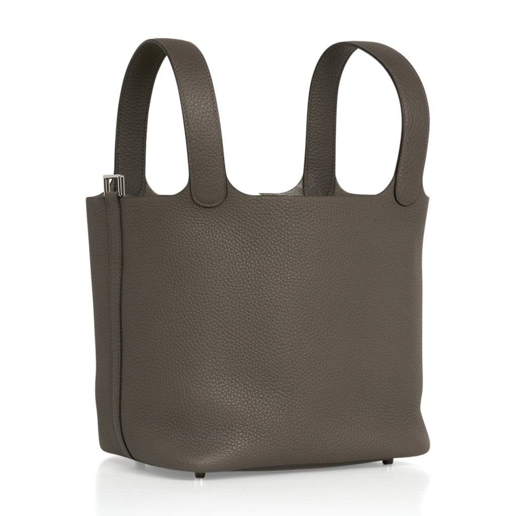 Picotin Lock 22 Bag MM Etain Palladium Hardware