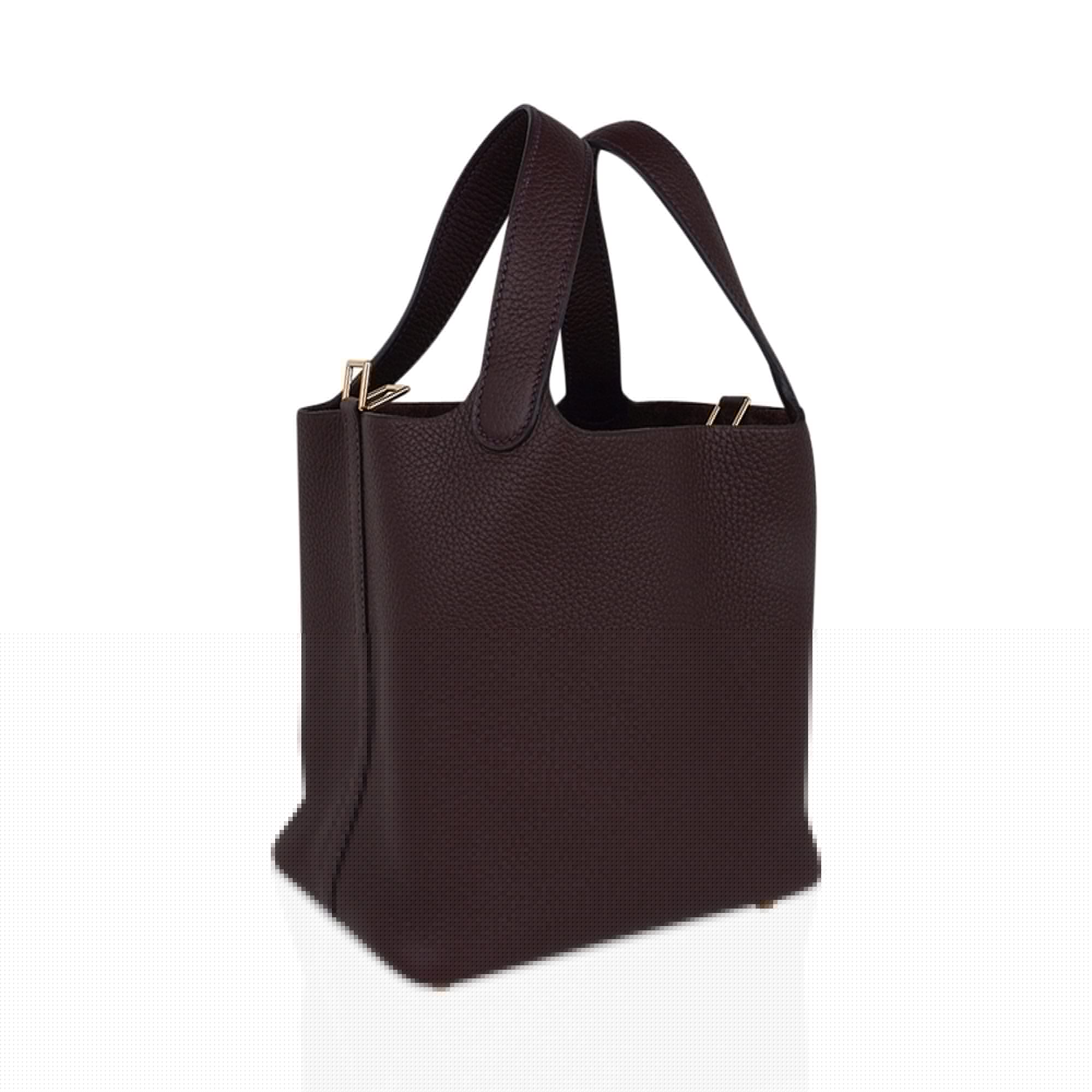 Picotin Lock 18 Bag Rouge Sellier Gold Hardware Clemence Leather