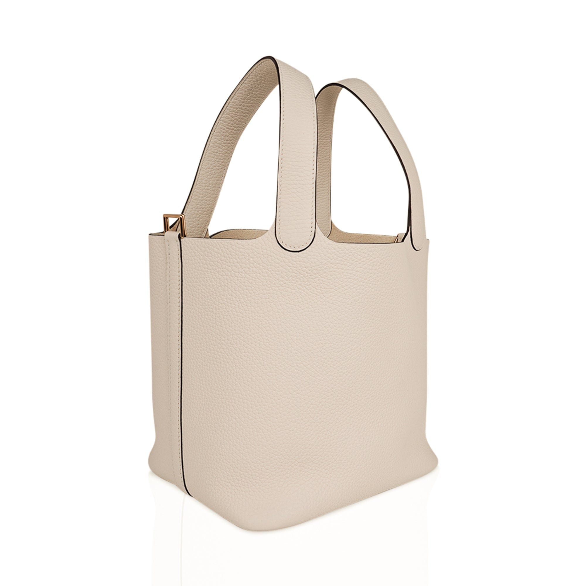 Picotin Lock 22 Bag MM Nata Clemence Gold Hardware